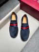 Gucci Man Blue Calfskin Business Leather Shoes 042888 (4)_th.jpg